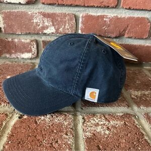 NEW! Carhartt Navy Washed Baseball Cap Hat Workwear Durable